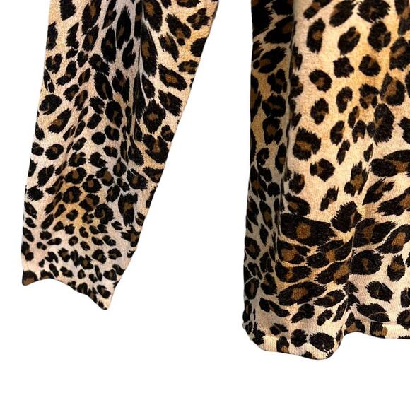 Colourworks Pullover Sweater Size Large Cheetah Print Brown Black Tan - Picture 12 of 16